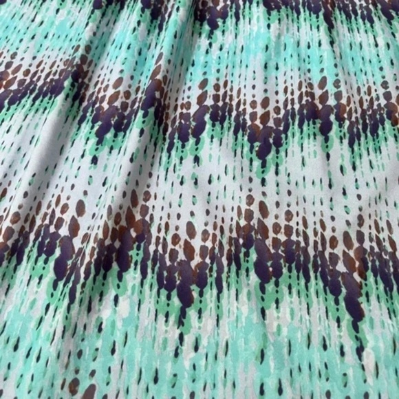 Tehama Tank Racerback Dress Stretch Strap Midi Turquoise Navy Fit Flare, Size S - Picture 6 of 9